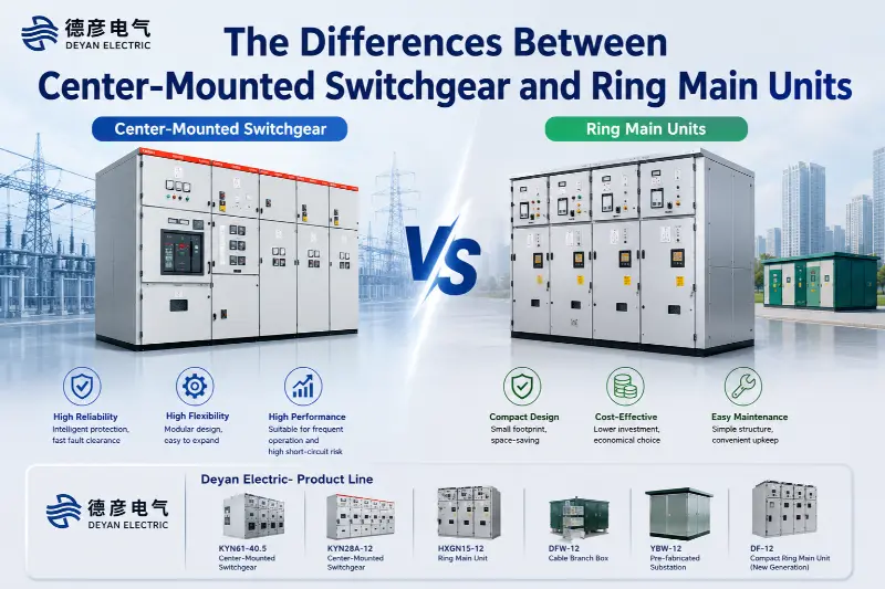The Differences Between Center-Mounted Switchgear and Ring Main Units