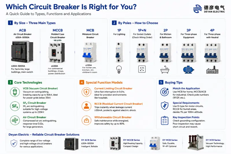 A Comprehensive Guide to Circuit Breaker Selection: Which Type Is Right for You?